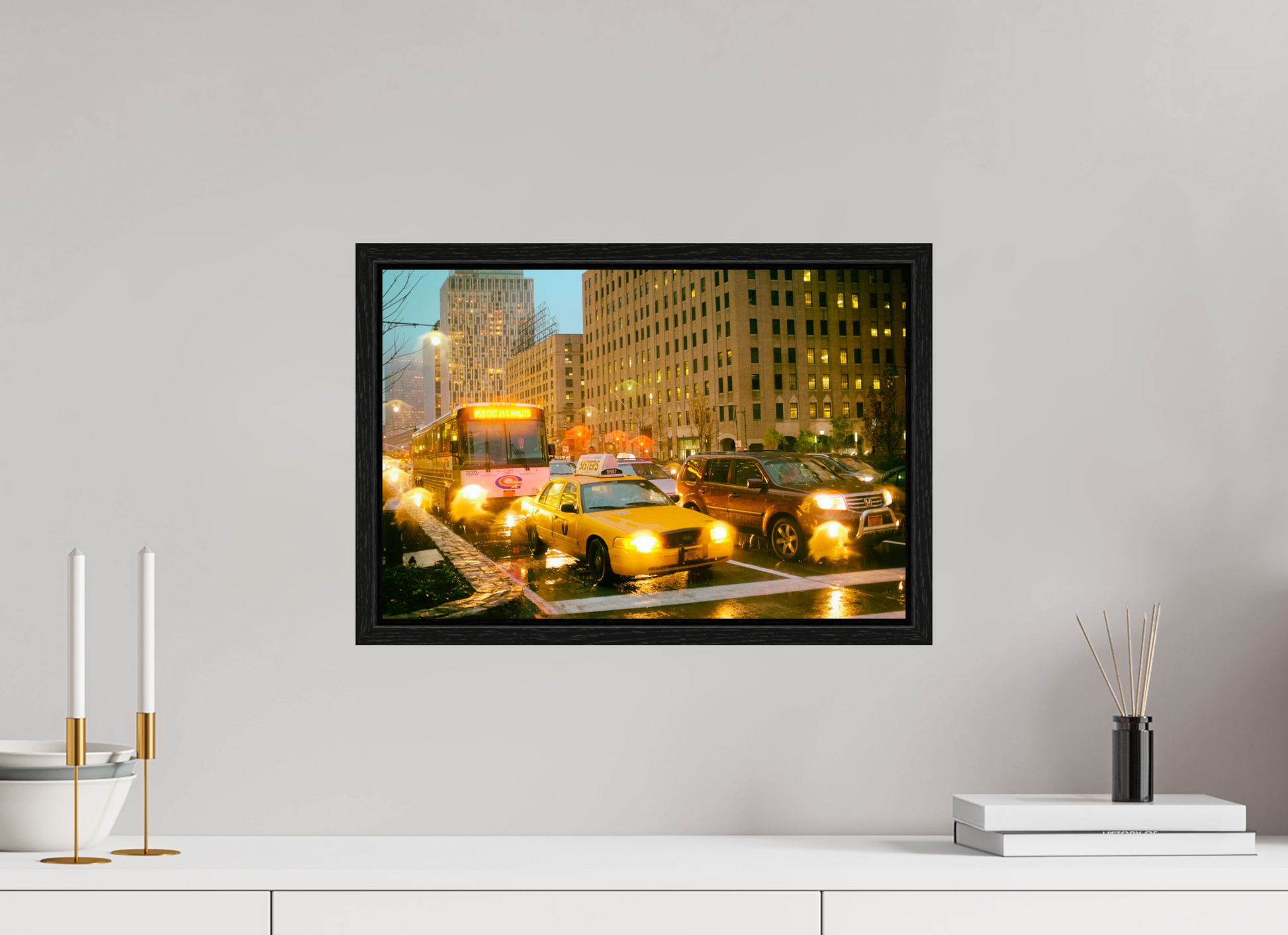 New York City Street Photography - Street scene with cars