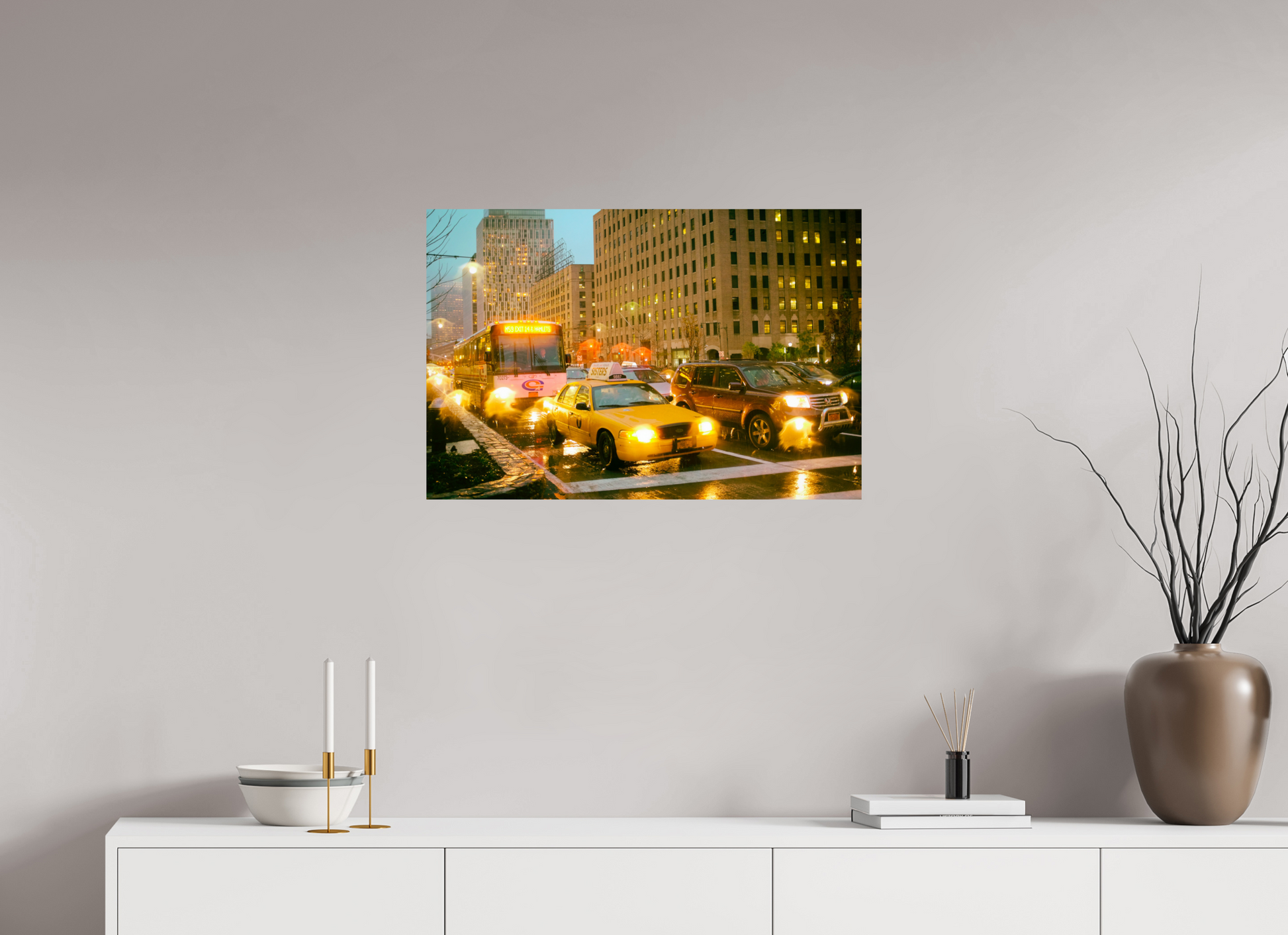 New York City Street Photography - Street scene with cars