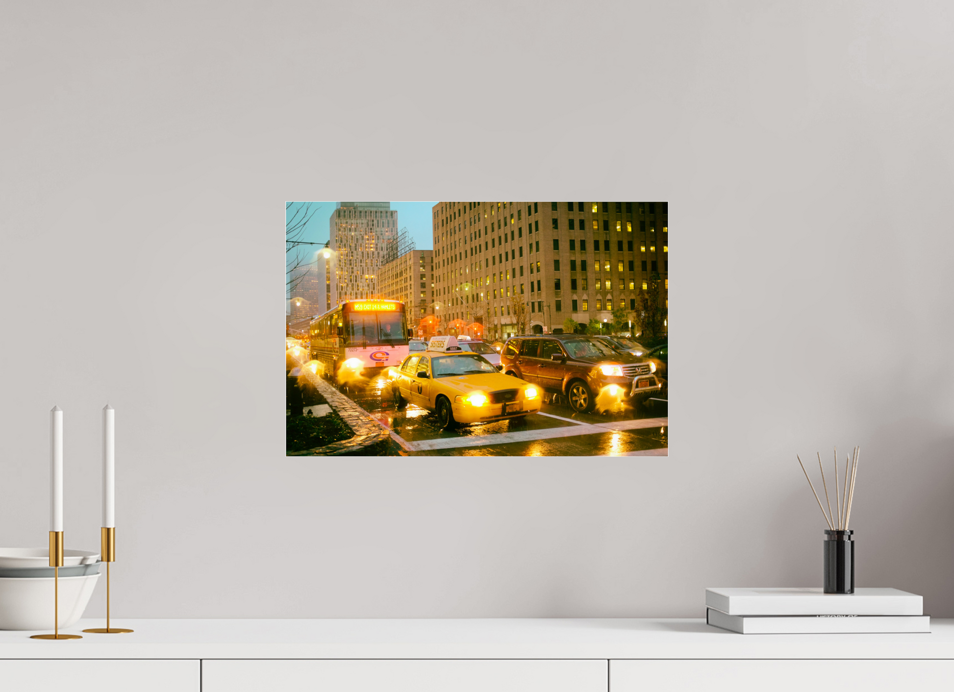 New York City Street Photography - Street scene with cars