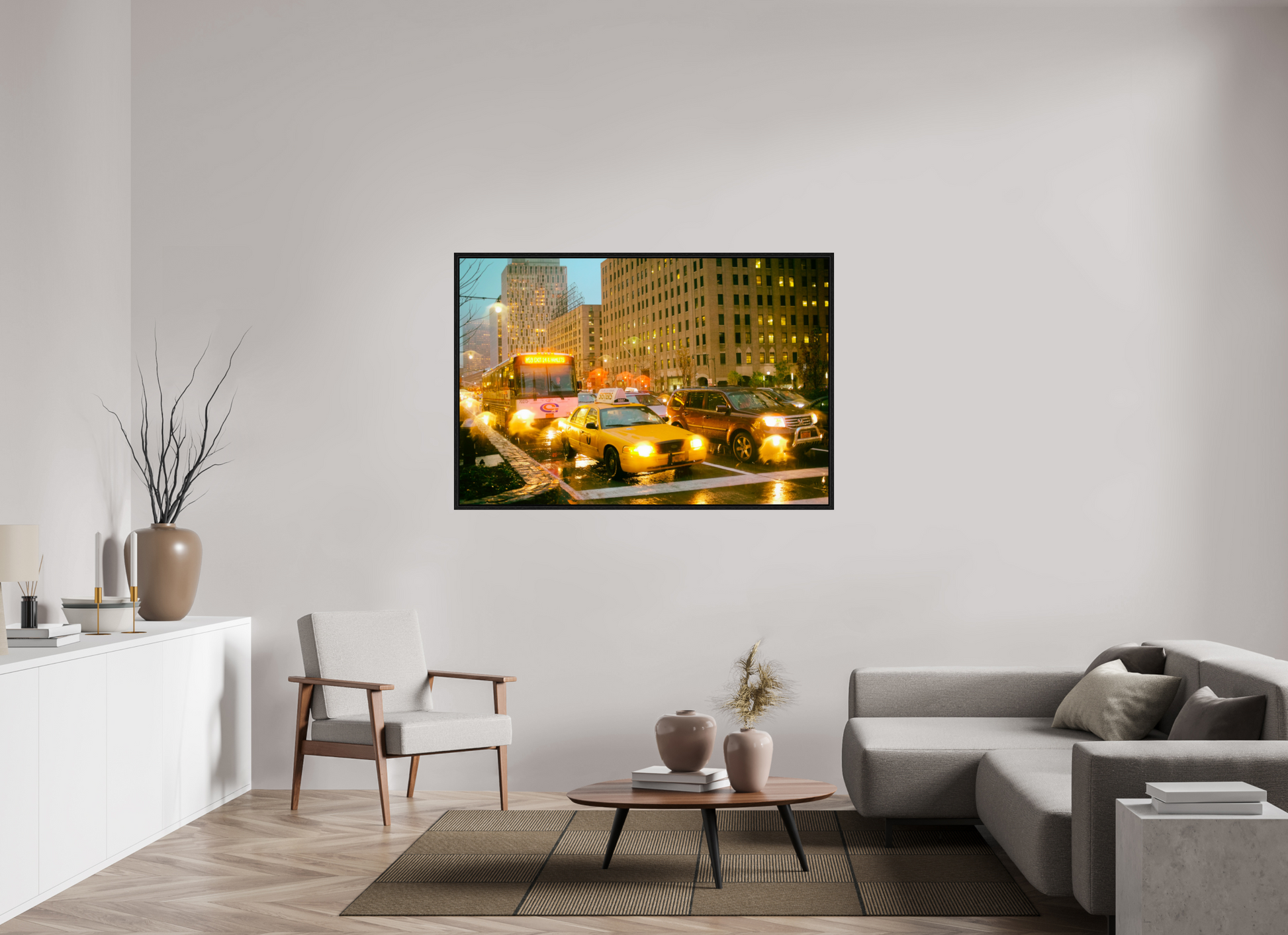 New York City Street Photography - Street scene with cars