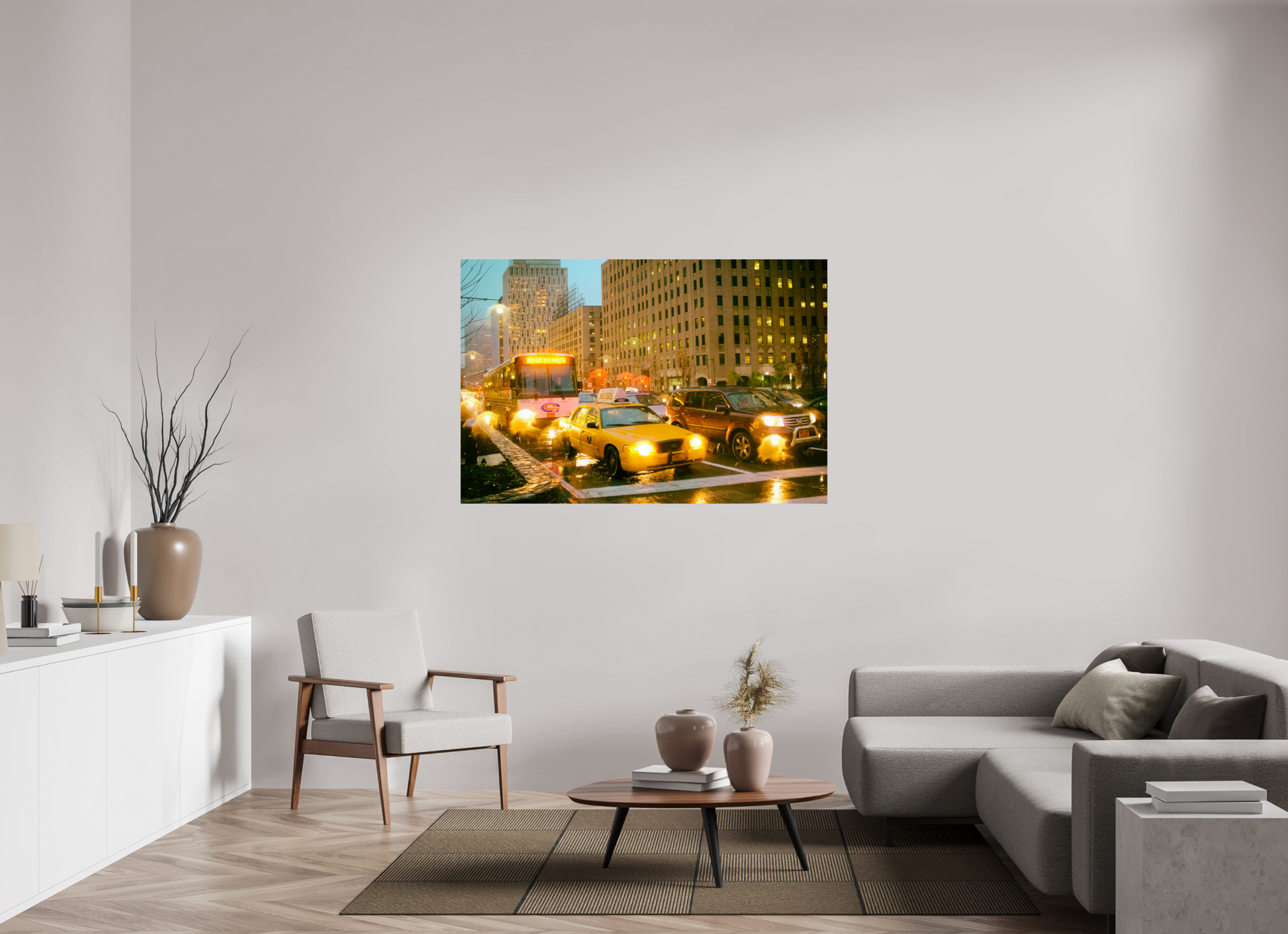 New York City Street Photography - Street scene with cars