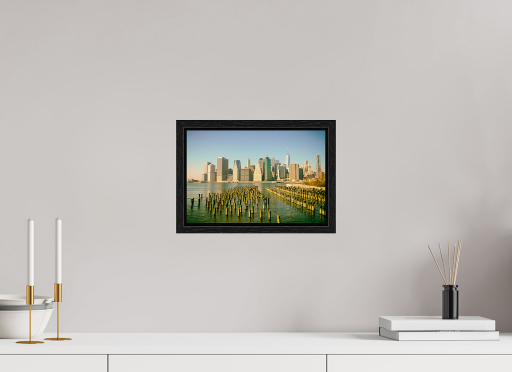 New York City - Manhattan Skyline colored