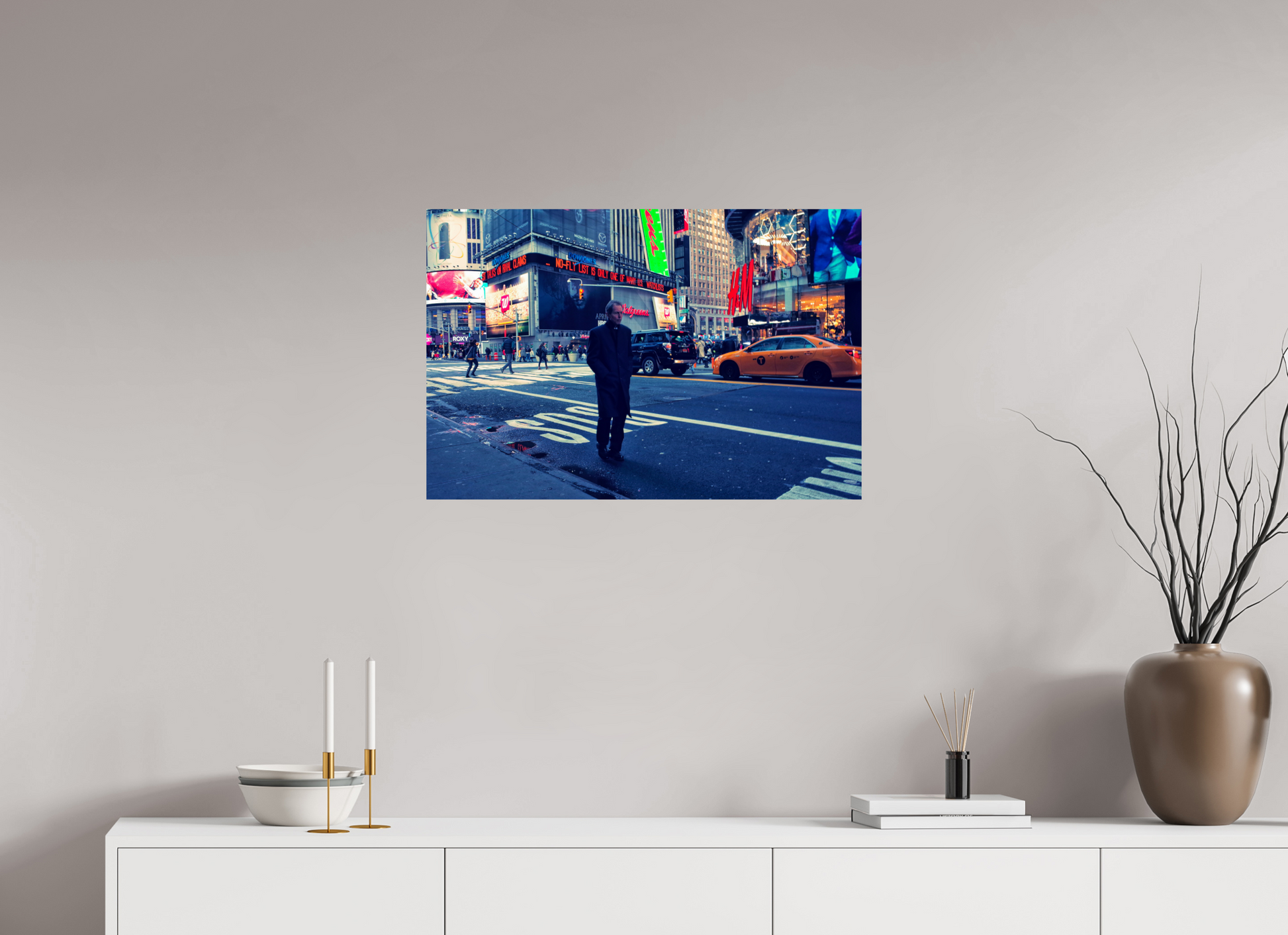 New York City Street Photography - Man on street at Times Square