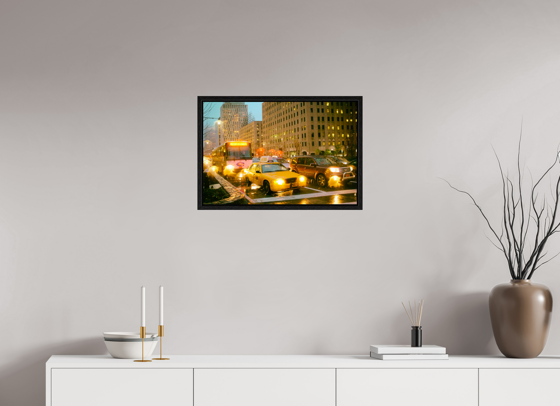 New York City Street Photography - Street scene with cars