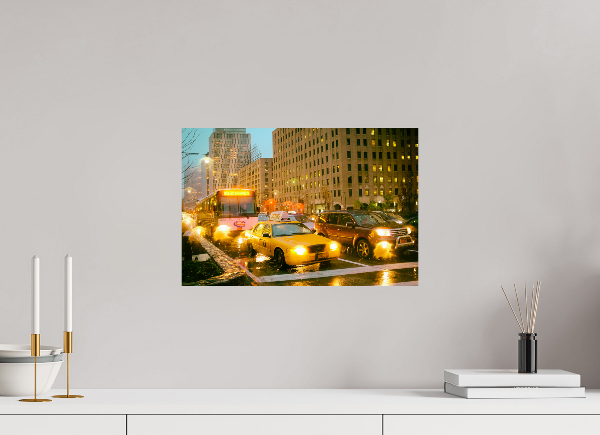 New York City Street Photography - Street scene with cars